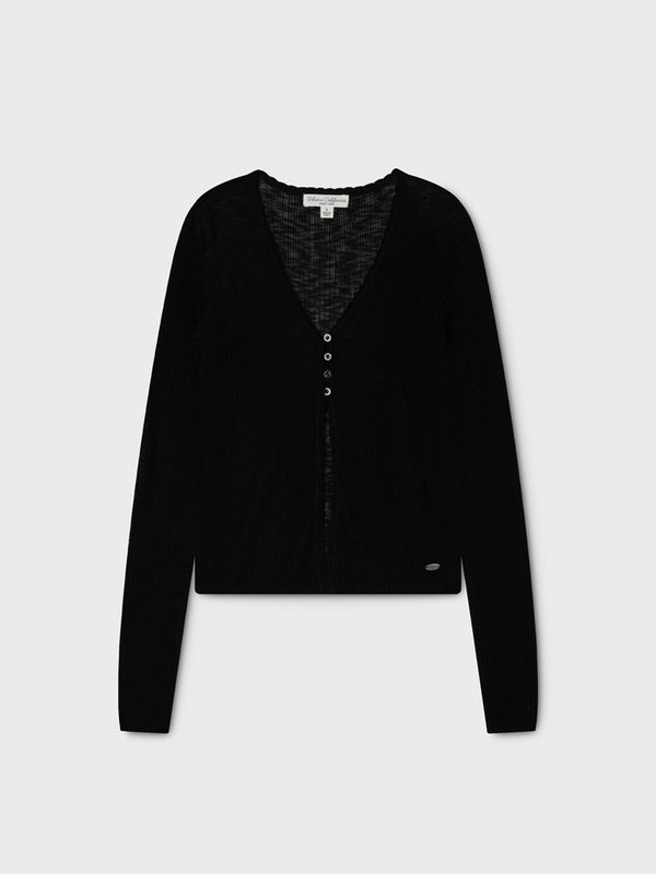 WHOU Áo len mỏng Summer Button Cardigan_WHCKG2525F