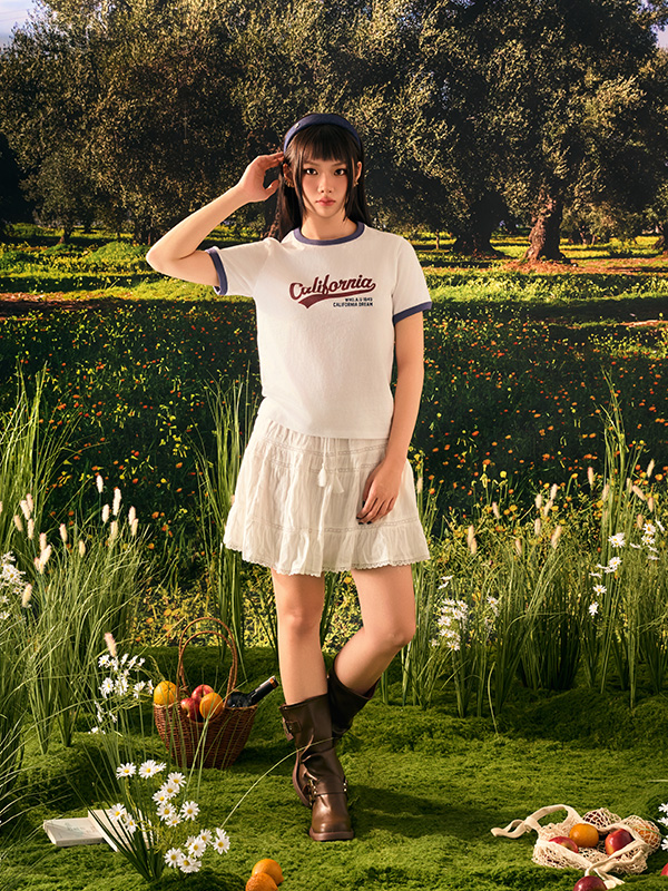 Short Tiered Skirt_WHWHF2535F