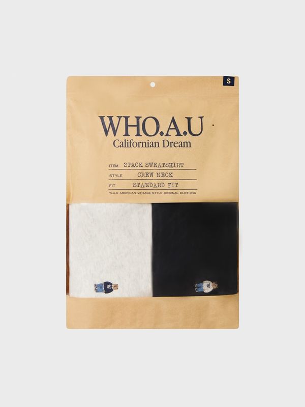 WHOAU Áo nỉ (2PACK)Steve Sweatshirt[B]_WHMWGB951U