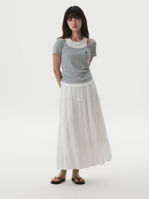 WHOAU Áo nữ Steve Layered Shorts Sleeve T-shirt[B]_WHRAGB754F