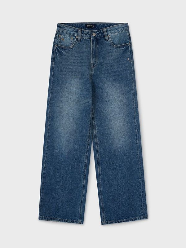 WHOAU Quần jeans nữ Semi Wide Denim (F)_WHTJG2312F