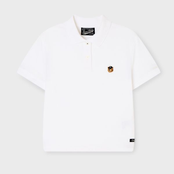 WHOAU Áo thun Steve Crop Collar T-Shirt_WHHAG2411F