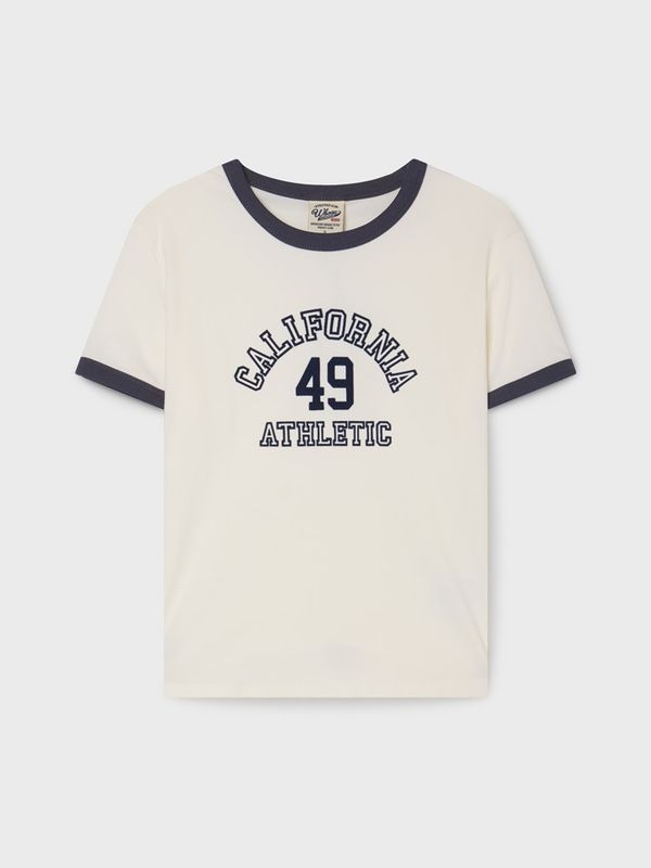 WHOAU Áo thun nữ Campus Ringer T-shirt_WHRAG2323F