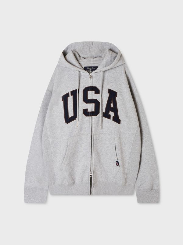 WHOAU Áo khoác Camo USA Hood Zip-up(Over-fit)_WHMZGB992U