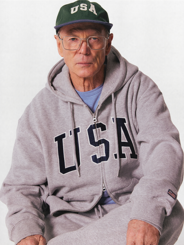 WHOAU Áo khoác nỉ USA Over fit Hood Zip-up(Brushed)_WHMZG4T12U