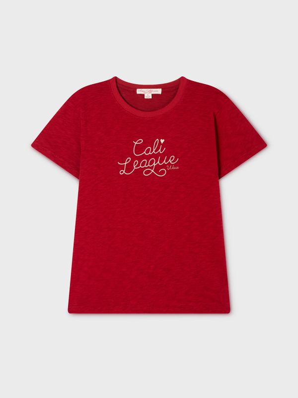 WHOAU Áo thun nữ Chain Embroidery T-Shirt_WHRAG2471F
