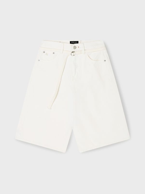 WHOAU Quần ngắn nữ Bermuda Denim Shorts(F)_WHTJG2443F