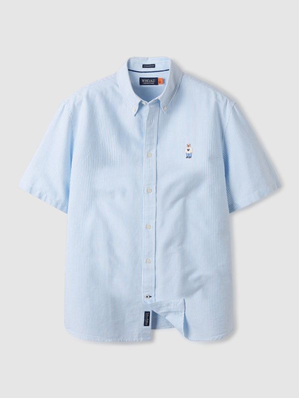 【WHO.A.U】Steve Oxford Short Sleeve Shirts WHO.A.U - Steve Oxford Short Sleeve Shirts_WHYWE2511U-01
