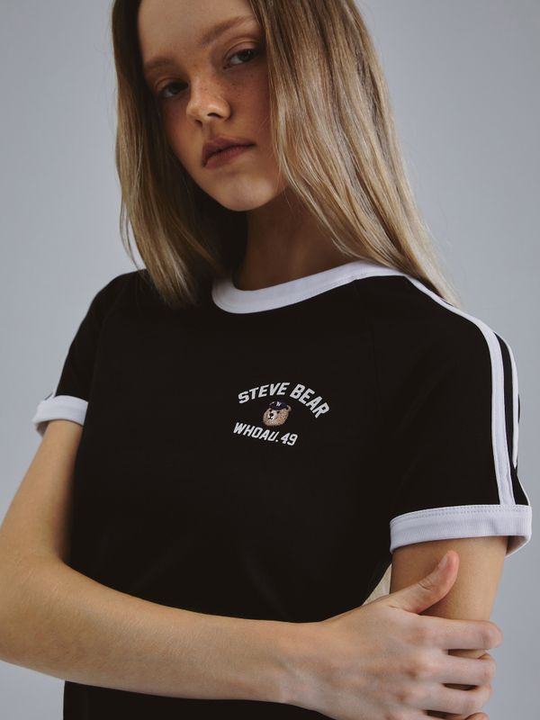 Steve Track Line Ringer T-shirt[B]_WHRAF3753F