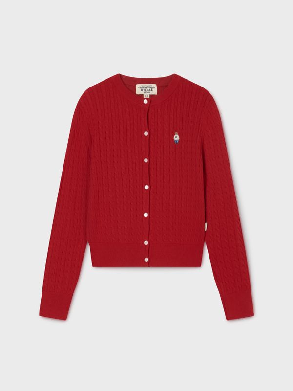 Steve High Gauge Cotton Cable Cardigan
