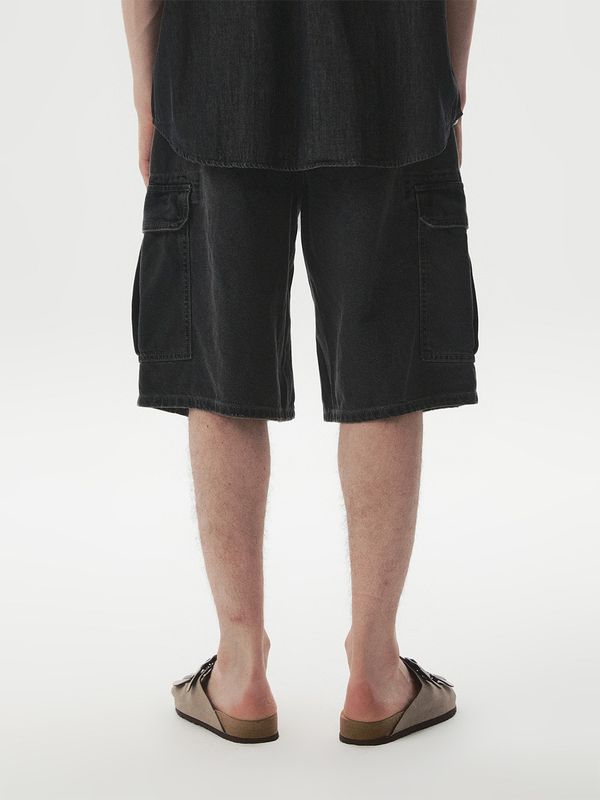 Bermuda Cargo Denim Shorts(U)
