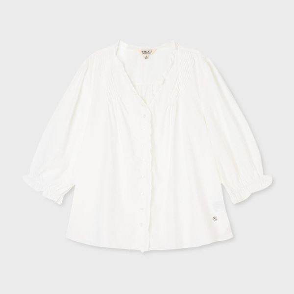 WHOAU Áo kiểu nữ Frill Blouse_WHBLGB833F