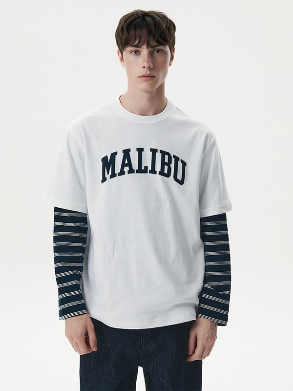 WHOAU Áo thun Campus Patch T-shirt_WHRAG2422U