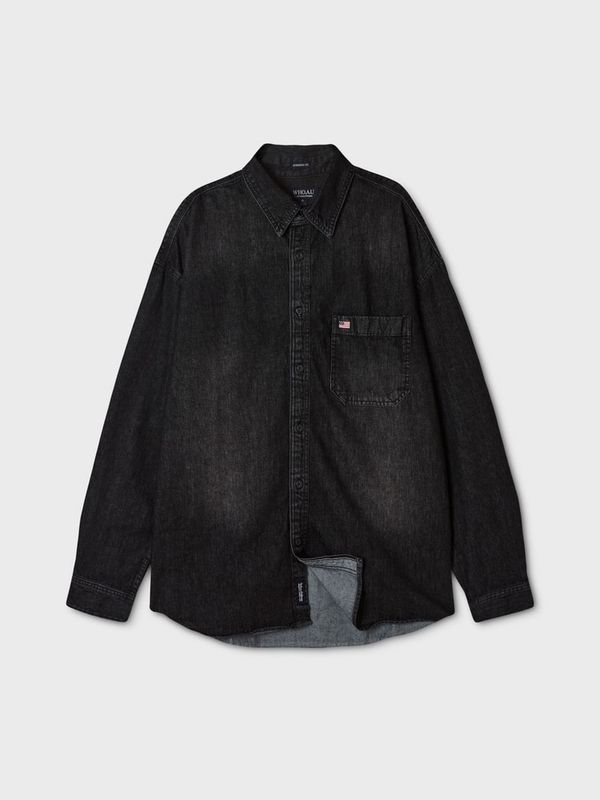 WHOAU Áo Sơ mi USA Overfit Denim Shirts(U)_WHYJGB931U