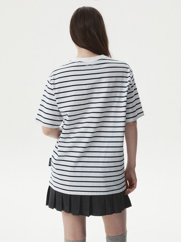 WHOAU Áo thun Steve Stripe Short Sleeve T-shirt_WHRSG2321U