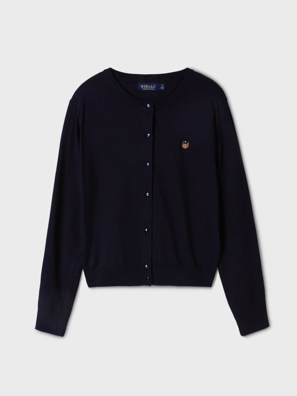 Steve Head Point Plain Cardigan(Set-up)_WHCKF4941F