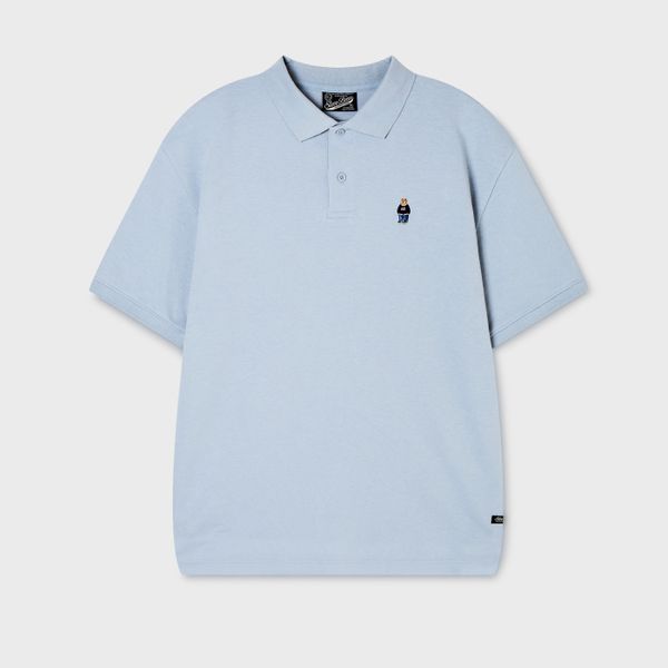 WHOAU Áo thun Steve Collar T-Shirt_WHHAG2411U