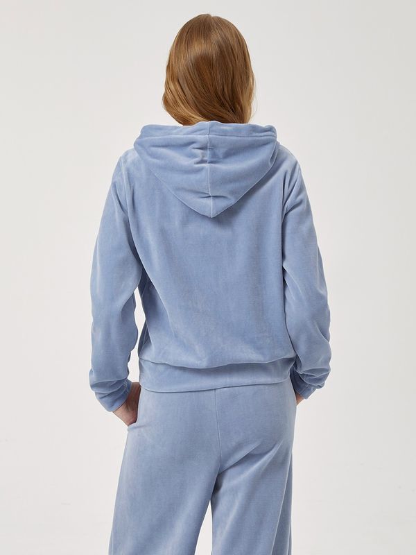 WHOAU Áo nỉ Steve Velour Hood Zip-up[B]_WHMZF4V51F