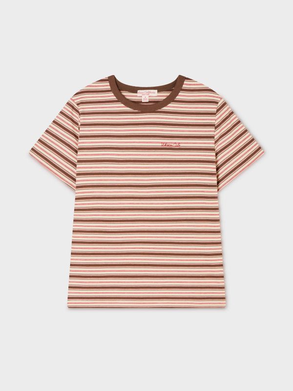 WHOAU Áo thun nữ Multi Stripe T-shirt(F)_WHRSG2671F