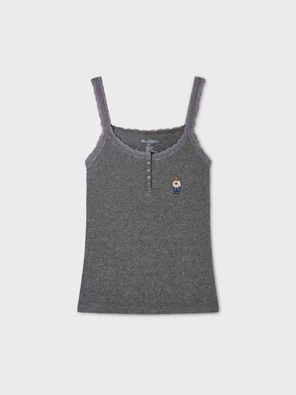 WHOAU Áo hai dây nữ Steve Lace Henryneck Sleeeveless[B]_WHRNGB753F