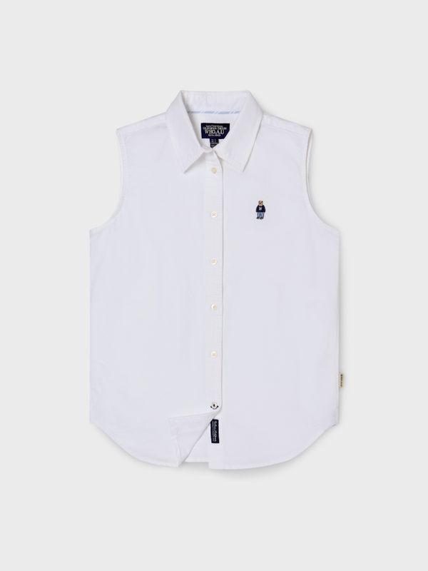 WHOAU ÁO SƠ MI KHÔNG TAY NỮ Steve Oxford Sleeveless Shirts [B]_WHYWG2551F