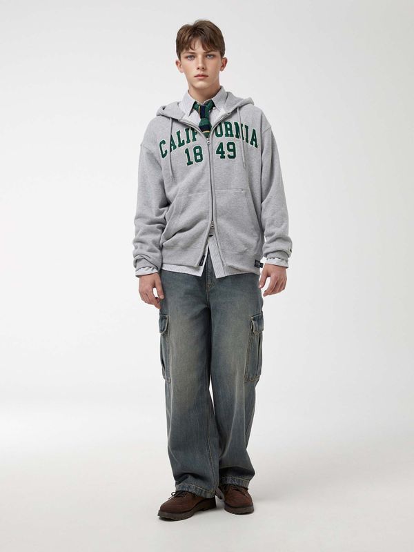 Signature Patch Hood Zip-up(Brushed)_WHMZF4911U