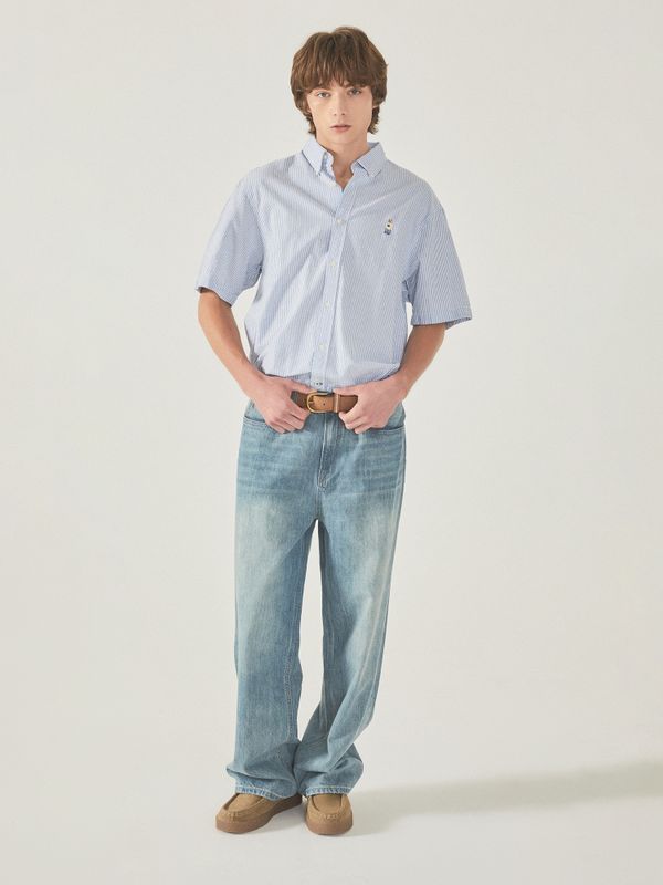 Steve Seersucker Short Sleeve Shirts_WHYWF2521U