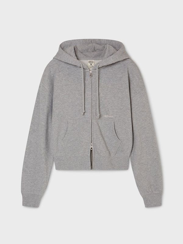 Washed Hood Zip-up