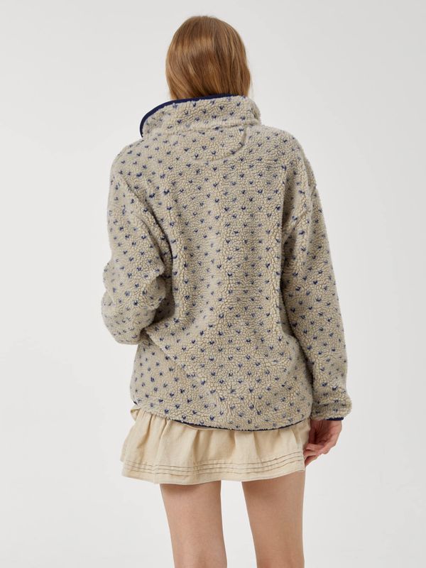 Dot Pattern Fleece Jacket_WHMZF4V61F