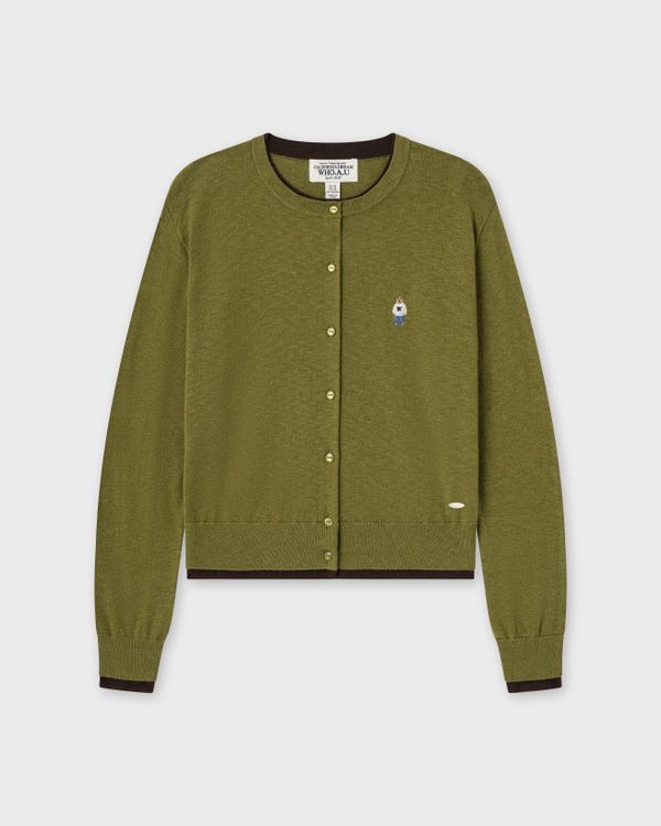WHOAU Áo len nữ  Steve Round-Neck Knit Cardigan_WHCKG2523B