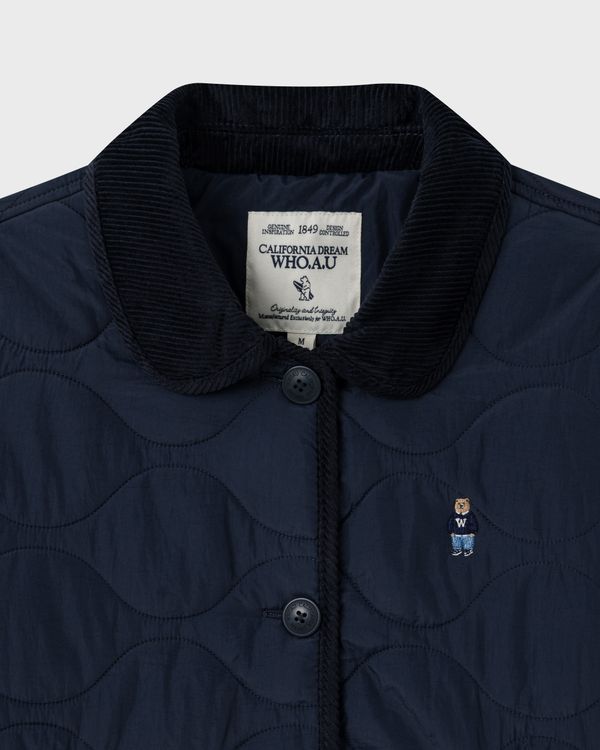 WHOAU Áo khoác Steve Collar Quilting Jacket_WHJJGB954F