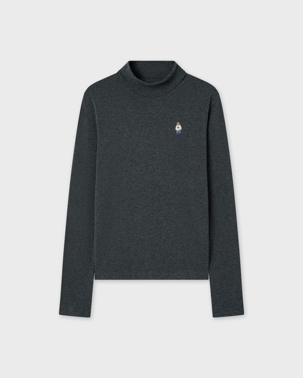 WHOAU Áo thun nữ tay dài Steve Turtleneck T-shirt_WHLAG4T51B