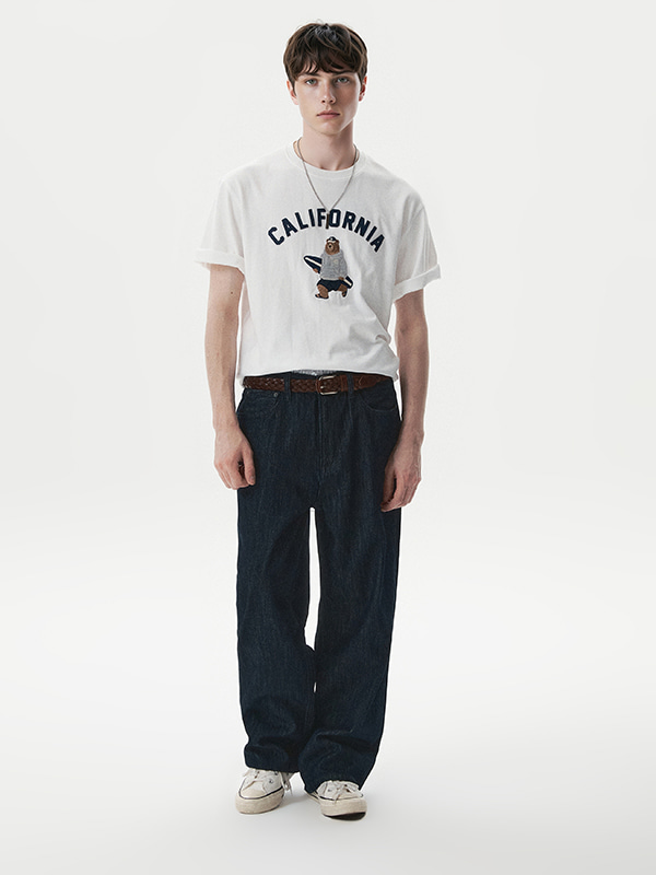 WHOAU Áo thun UNISEX Steve Patch T-shirt_WHRAG2421U