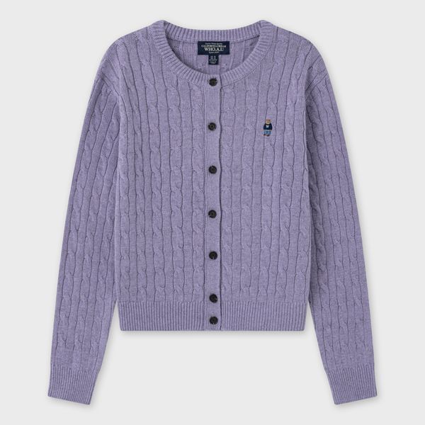 WHOAU Áo len Steve Cable Cardigan_WHCKGB911F