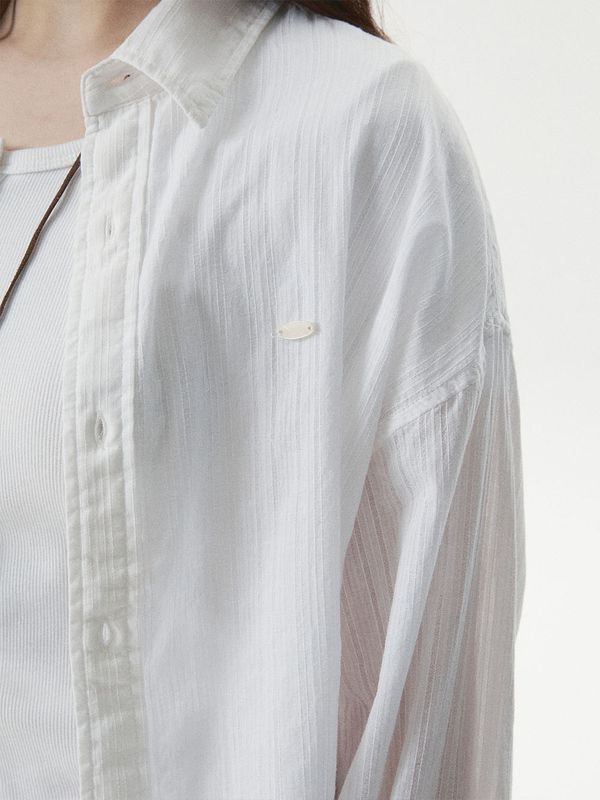 WHOAU Áo sơ mi nữ Summer Long Sleeve Shirts_WHYAG2541F