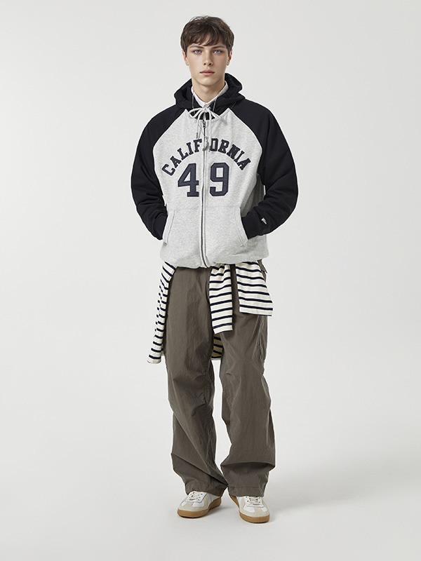 Signature Patch Hood Zipup(Colorblock)