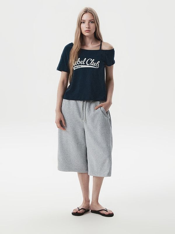 WHOAU Áo thun trễ vai One-Shoulder T-shirt(F)_WHRPGB723F