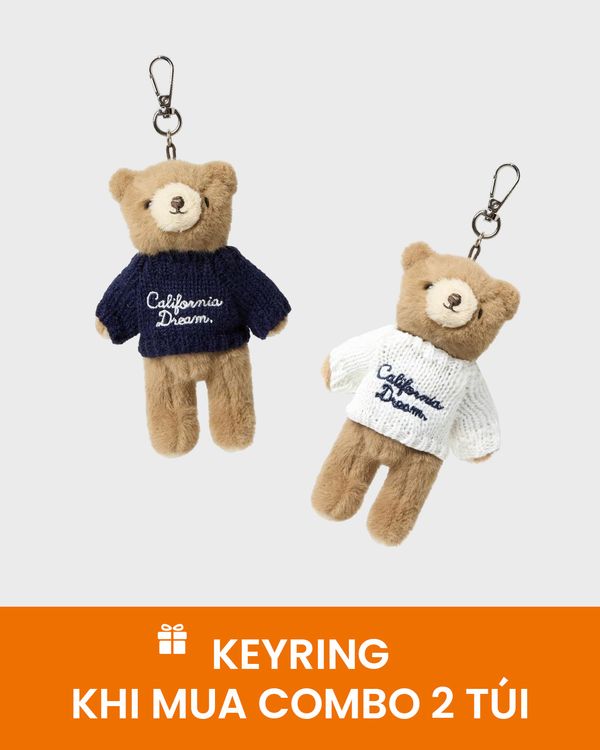 Móc khóa phụ kiện quà tặng Steve Fluffy Bear Keyring_WHAWF4921A