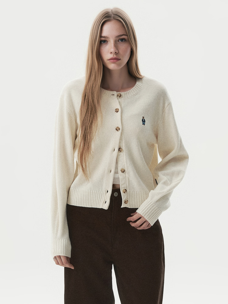 WHOAU Áo len Steve R-neck Cardigan_WHCKGB923F