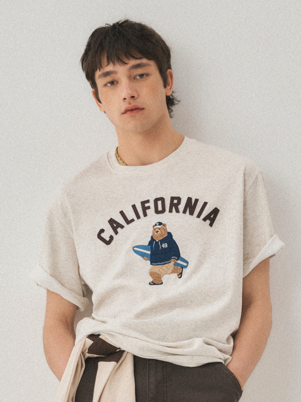 WHOAU Áo thun UNISEX Steve Patch T-shirt_WHRAG2421U