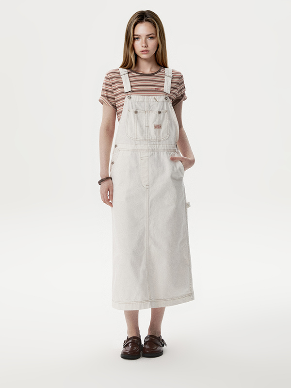 WHOAU Yếm nữ Cool Denim Overalls One piece_WHOJG2531F