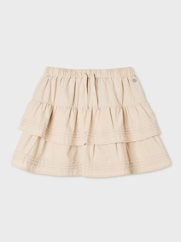 WHOAU Chân váy Corduroy Short Tiered Skirt_WHWHGB921F