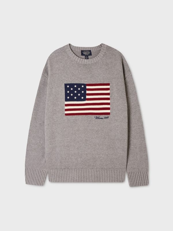 WHOAU Áo len USA American Flag Pullover(U)_WHKAGB924U