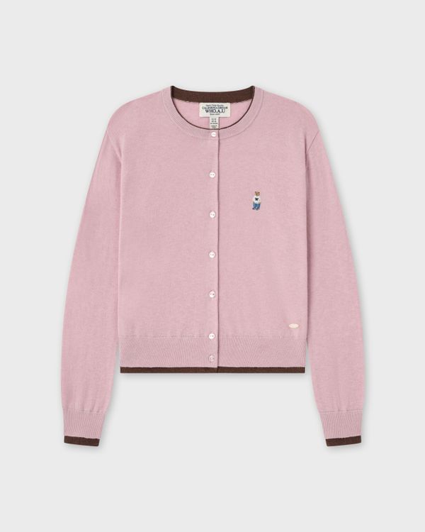 WHOAU Áo len nữ  Steve Round-Neck Knit Cardigan_WHCKG2523B