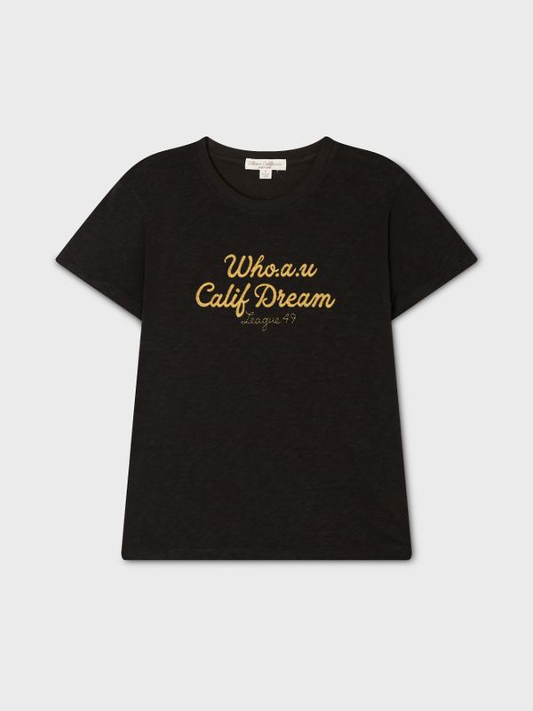 WHOAU Áo thun nữ Chain Embroidery T-Shirt_WHRAG2471F