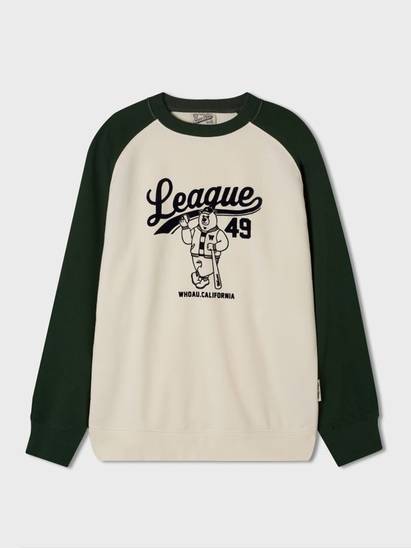 WHOAU Áo nỉ unisex Steve Raglan Sweatshirt_WHMWF4931U