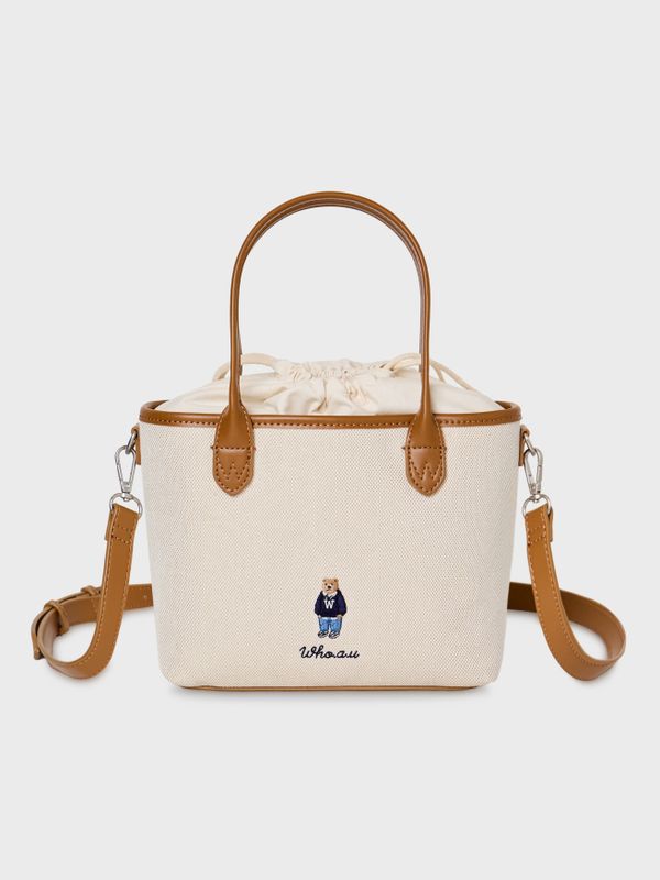 WHOAU Túi xách nữ Steve Canvas Tote Bag_WHBGG2224A