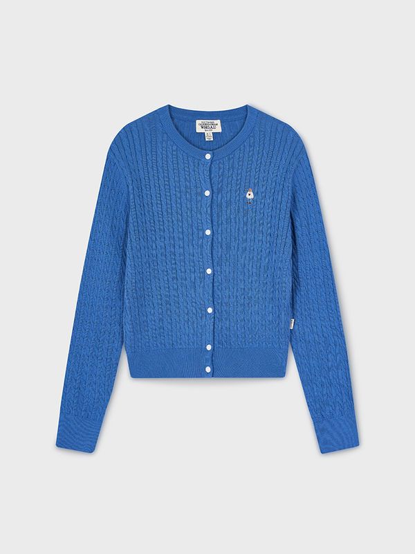Steve High Gauge Cotton Cable Cardigan