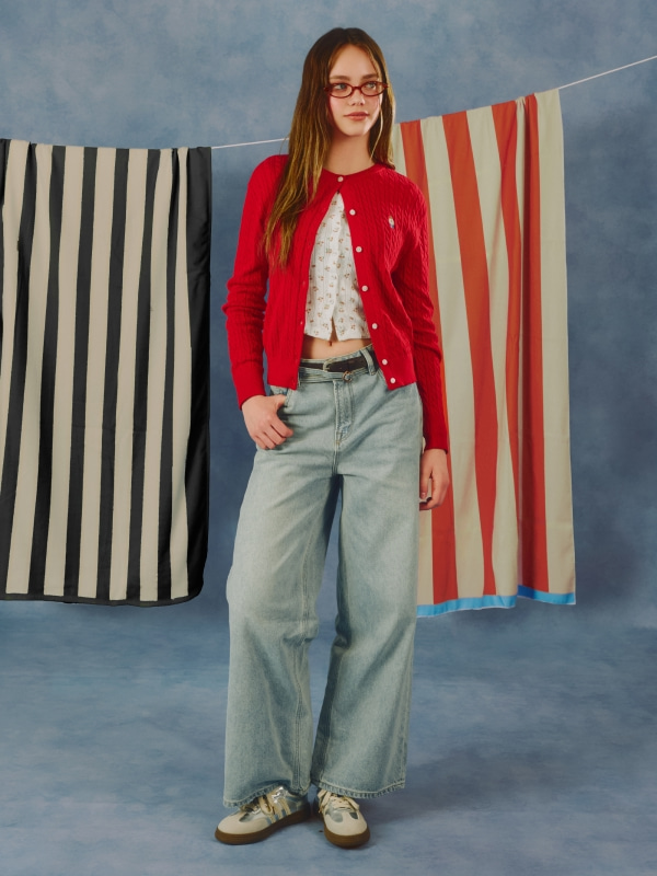 Steve High Gauge Cotton Cable Cardigan