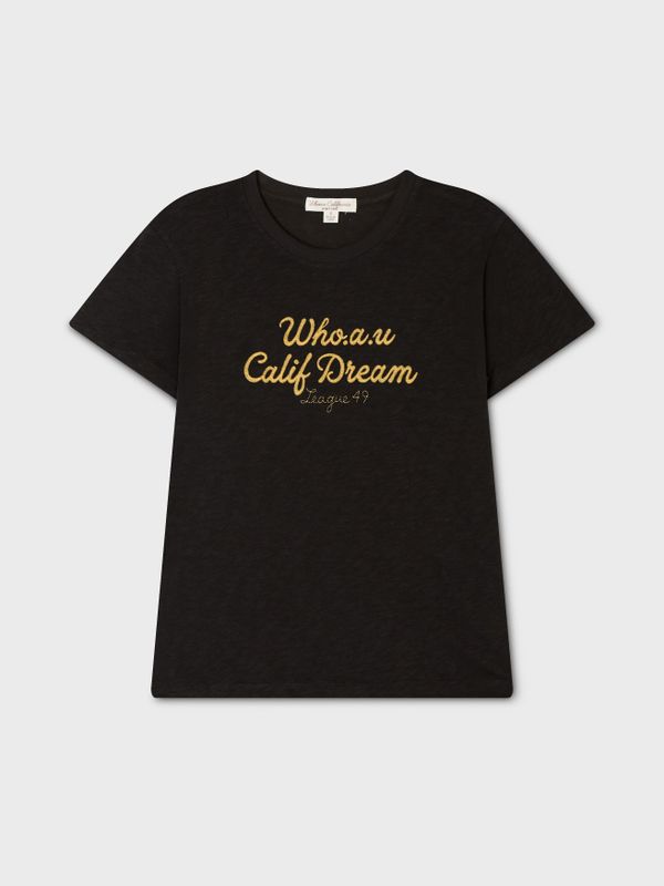 WHOAU Áo thun nữ Chain Embroidery T-Shirt_WHRAG2471F